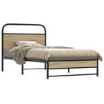 vidaXL Bedframe zonder matras bewerkt hout gerookt eiken, Verzenden, Nieuw