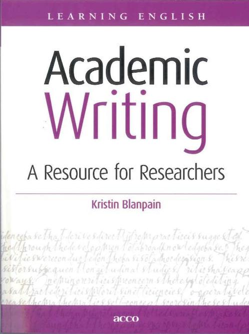 Academic writing / Learning English 9789033488566, Boeken, Overige Boeken, Gelezen, Verzenden