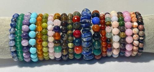 20 bracelets de Minéraux Naturels : Néphrite ;, Verzamelen, Mineralen en Fossielen