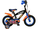Mattel Hot Wheels - Kinderfiets 12 inch - Zwart Oranje Blauw, Fietsen en Brommers, Verzenden, Zo goed als nieuw
