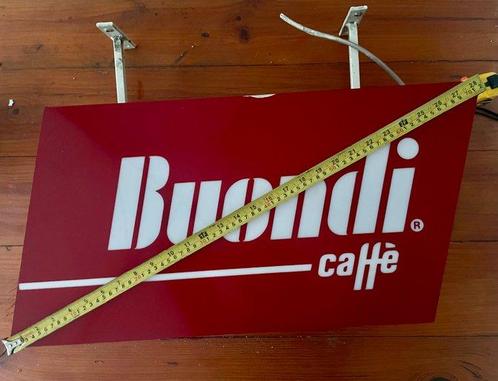 Vintage Buondi Caffè Light Sign - Reclamebord - Plastic, Antiek en Kunst, Antiek | Wandborden en Tegels