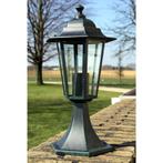 vidaXL Lampe de jardin Vert foncé/Noir Aluminium, Jardin & Terrasse, Éclairage extérieur, Neuf, Verzenden