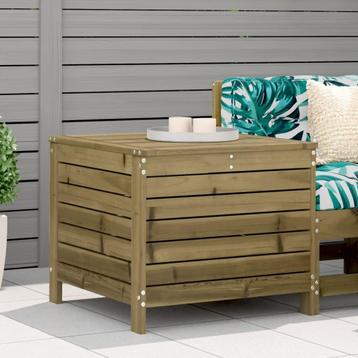 vidaXL Tuinvoetenbank 62x63,5x53,5 cm geïmpregneerd, Verzenden