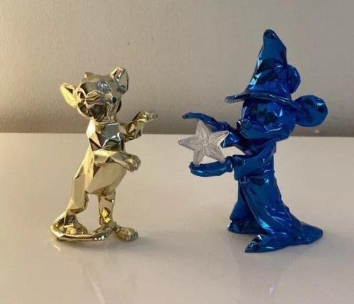 Richard Orlinski - Beeldje - Lot de 2 Pins Mickey et Simba, Collections, Disney