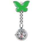 Fako® - Verpleegstershorloge - Vlinder - Groen, Verzenden, Nieuw
