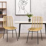 Stoelen - ModerneStoelen - Comfortabel - Stijlvol - Geel, Zwart, Nieuw, Ophalen of Verzenden, Modern