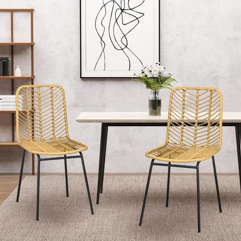 Stoelen - ModerneStoelen - Comfortabel - Stijlvol - Geel, Huis en Inrichting, Stoelen, Zwart, Nieuw, Stof, Ophalen of Verzenden