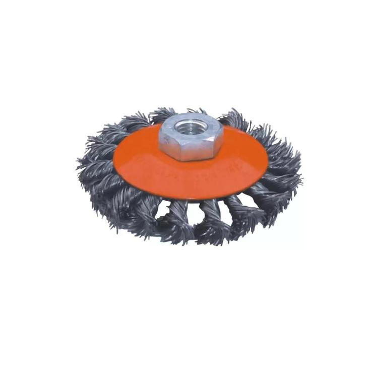 WEBER TOOLS Platte staalborstel getordeerd Ø 125 mm, Doe-het-zelf en Bouw, Gereedschap | Slijpmachines, Nieuw, Ophalen of Verzenden