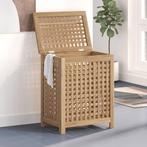 vidaXL Wasmand 50x35x60 cm massief teakhout, Huis en Inrichting, Verzenden, Nieuw