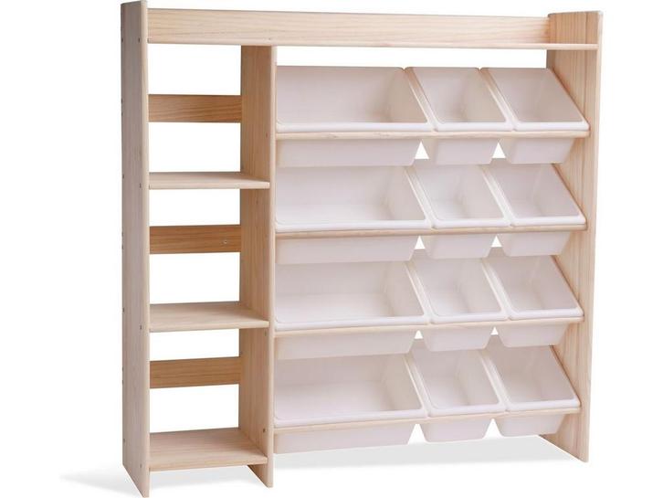 WonderMind WA-M001 - Massief Houten Montessori Speelgoedkast, Huis en Inrichting, Woonaccessoires | Overige, Zo goed als nieuw
