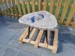 Tafel - Metaal, versteend hout - XL Fossiel Hout