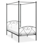 vidaXL Hemelbedframe metaal grijs 90x200 cm, Verzenden, Nieuw