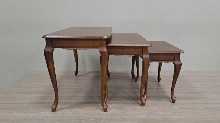 Set bijzettafels (3) - mahoniehout, Antiek en Kunst, Curiosa en Brocante