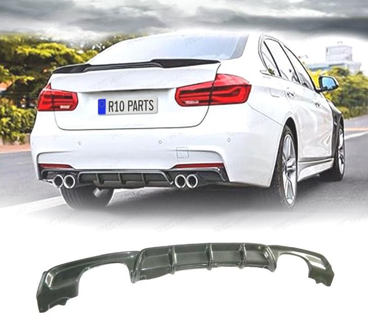 DIFFUSEUR BMW F30 F31 LOOK M PERFORMANCE CARBONE DOUBLE SORT, Auto-onderdelen, Carrosserie, Verzenden