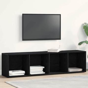 vidaXL Boekenkast Zwart eiken 36 x 30 x 143 cm Bewerkt hout, Verzenden