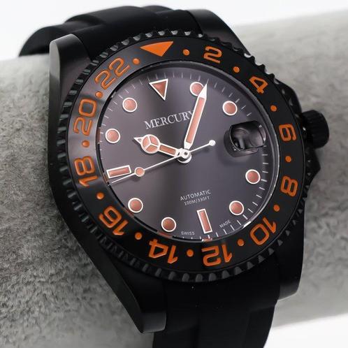 MERCURY - Automatic Swiss watch - MEA487-BX-13 - Zonder, Handtassen en Accessoires, Horloges | Heren