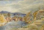 Edward Mills (act.c.1876-1918) - Vue sur le pont, Antiquités & Art, Art | Peinture | Classique