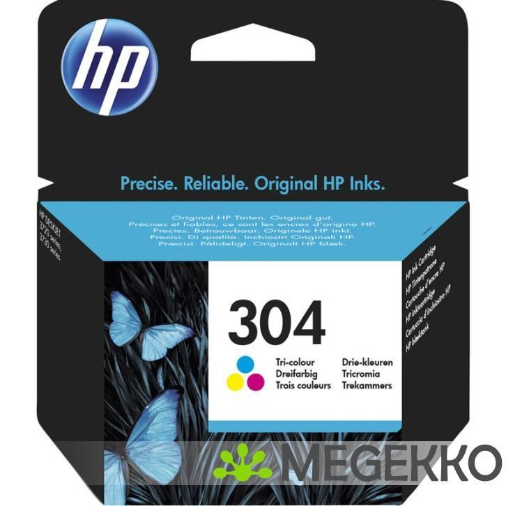 HP 304 Tri-Colour Original Standard Capacity Ink Cartridge, Computers en Software, Overige Computers en Software, Nieuw, Verzenden