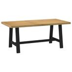 vidaXL Eettafel NOAIN A-vormige poten 180x90x75 cm massief, Huis en Inrichting, Verzenden, Nieuw