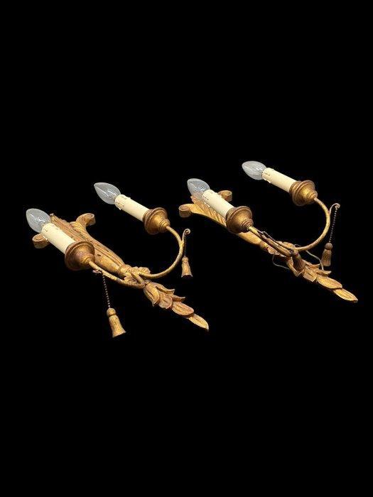 Wandkandelaar (2) - Hout, Antiek en Kunst, Curiosa en Brocante