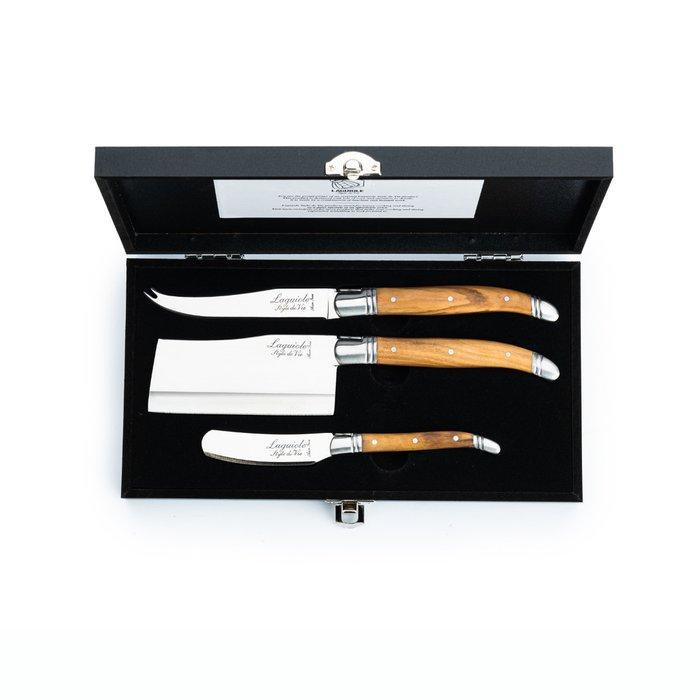 Laguiole - 3x Cheese Knives - Olive Wood - style de -, Antiek en Kunst, Antiek | Keukengerei