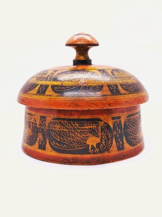Afghaanse specerijenbox - Hout - Afghanistan - Begin 20e, Antiek en Kunst, Kunst | Niet-Westerse kunst