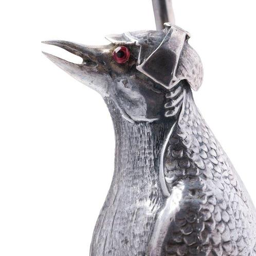 Beeldje - Whimsical Spanish Novelty Silver Penguin, 1910 -, Antiek en Kunst, Antiek | Zilver en Goud