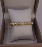 Armband Gouden en witte South Sea parels - 8x9mm, Handtassen en Accessoires, Armbanden, Nieuw