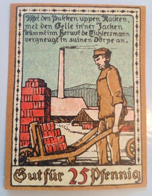 Allemagne. - Notgeld Stadt Lage i. Lippe - 100 x 25 Pfennig, Postzegels en Munten, Munten | Nederland