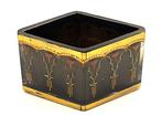 Moser & Söhne Antique Square Enamelled Glass Bowl 1900 - Bol