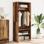 vidaXL Kledingkast 80x50x200 cm bewerkt hout oud hout, Huis en Inrichting, Verzenden, Nieuw