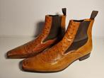 Santoni - No reserve price - Ostrich - Enkellaarsjes - Maat:, Nieuw