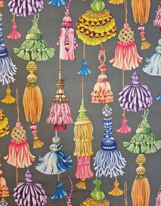 TESSUTO origineel exclusief met gekleurde Nappe, grijze, Antiek en Kunst, Antiek | Tapijten, Tafelkleden en Textiel