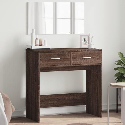 vidaXL Coiffeuse avec miroir chÃªne marron 80x39x80 cm, Maison & Meubles, Tables | Coiffeuses, Neuf, Envoi