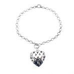 Zilveren anker schakel ketting met hanger; ZINZI | 44 cm, Handtassen en Accessoires, Ophalen of Verzenden, Gebruikt, Overige kleuren