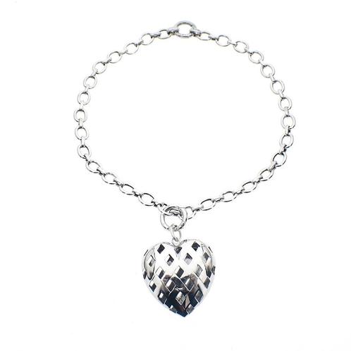 Zilveren anker schakel ketting met hanger; ZINZI | 44 cm, Handtassen en Accessoires, Kettingen, Overige kleuren, Gebruikt, Zilver