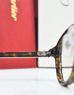 Cartier - Occhiali da sole vista ovali Havana e platino, Nieuw