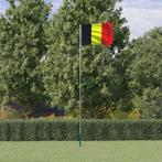 vidaXL Vlag met vlaggenmast België 5,5 m aluminium, Diversen, Verzenden, Nieuw