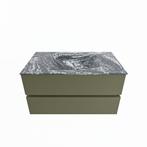 MONDIAZ VICA-DLUX 90cm badmeubel onderkast Army 2 lades., Ophalen of Verzenden, Nieuw, Overige typen