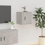 vidaXL Tv-wandmeubel 40x34,5x40 cm betongrijs, Huis en Inrichting, Kasten |Televisiemeubels, Verzenden, Nieuw