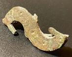 Oud-Romeins Brons Zeldzame zoomorphische broche, gevormd als, Antiek en Kunst