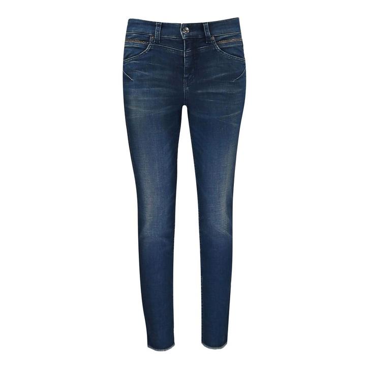 MAC • blauwe Rich Slim Chic chain jeans • 36, Kleding | Dames, Broeken en Pantalons, Blauw, Nieuw, Maat 36 (S), Verzenden