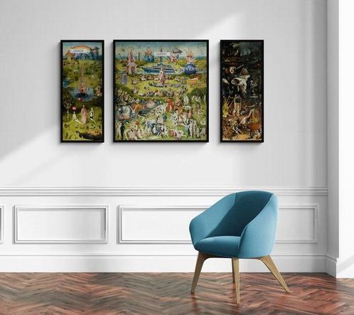 Teejo - Lot 3 toiles Le Jardin de la vie, De la Genese A l, Antiek en Kunst, Kunst | Schilderijen | Modern