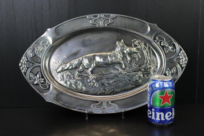 WMF / Geislingen - Plaque - Art Nouveau grote wandplaat met, Antiek en Kunst, Kunst | Designobjecten