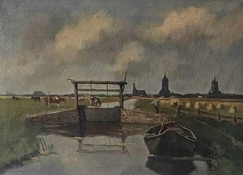 Arie van Wassenburg (1896-1970) - Stadsgezicht Delft, Antiek en Kunst, Kunst | Schilderijen | Klassiek