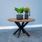Salontafel Mangohout Tess Rond 70 cm, Huis en Inrichting, Verzenden, Rond, Nieuw, Industriële meubels