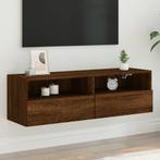 vidaXL Tv-wandmeubel 100x30x30 cm bewerkt hout bruin, Nieuw, Verzenden