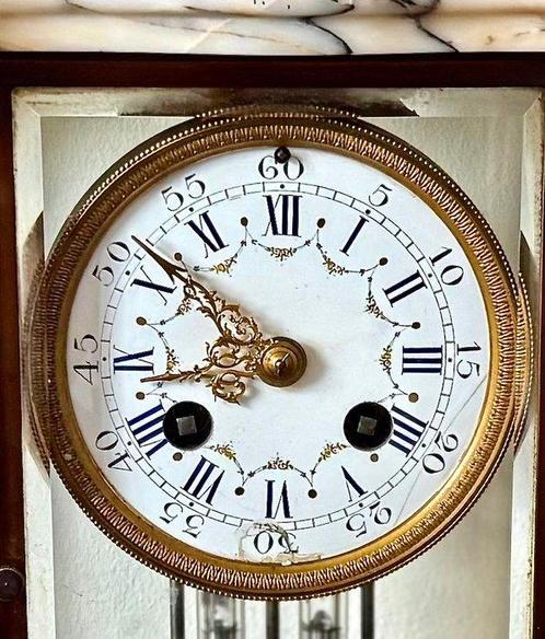 Horloge à quatre verres, Horloge et parure de cheminée (3) -, Antiek en Kunst, Antiek | Klokken
