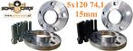 Spacers 15mm BMW E39 X5 E70 F15 X6 5x120 Spoorverbreders, Ophalen
