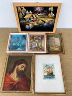 Collection darticles de marque - 20 petits tableaux variés, Antiquités & Art